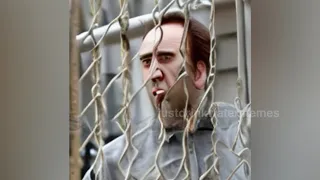 Nicolas Cage eats sausage.  (AI generated video)