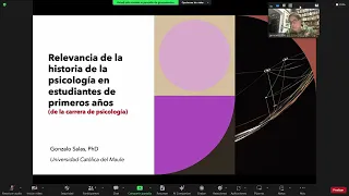 Conferencia "Relevancia de la historia de la psicología en estudiantes de primeros años" 2024