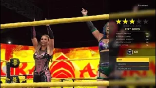 WWE 2K22 NXT Women's Tag Team Championship Tournament 1st Round Natalya and Asuka vs. Tegan Nox and