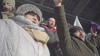 На мітингу на підтримку Путіна в Москві кричали «Слава Україні!»