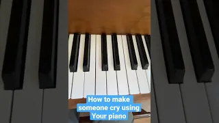 How to make people cry when you play piano #shorts