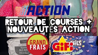 GRAND RETOUR DE COURSES GRAND FRAIS GIFI + NOUVEAUTÉS ACTION 💰🛍