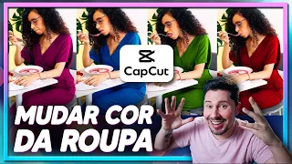 Como MUDAR A COR DA ROUPA ou elemento no vídeo | Tutorial CapCut