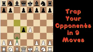 Smith-Morra Gambit Chess Trap! Win in 9 Moves!