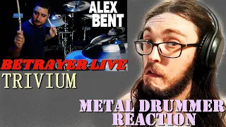 ALEX BENT - BETRAYER DRUM CAM (Trivium) | Metal Drummer Reacts