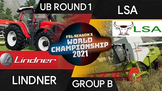 LINDNER vs LSA - UB ROUND 1 GROUP B - FSL WORLD CHAMPIONSHIP 2021