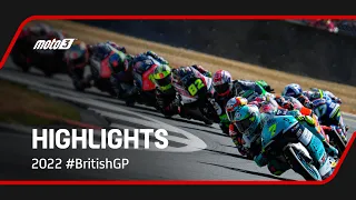 Moto3™ Race Highlights 🏍️💨 | 2022 #BritishGP 🇬🇧