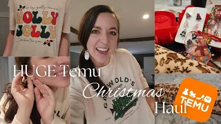 HUGE $150 TEMU Christmas Haul | Gifts, Clothing, Decorations & MORE