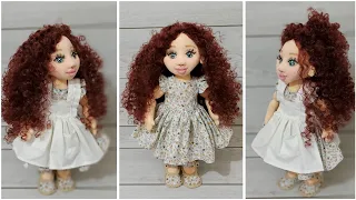 BUILD THIS VERY EXPENSIVE BABY YOURSELF-EVA BABY  CURLY HAIR 3 DIMENSIONAL CLOTH BABY CONSTRUCTION