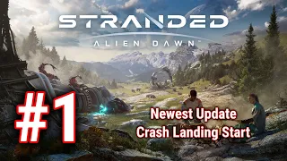 Stranded: Alien Dawn 2023 PS5 Gameplay - Newest Update Crash Landing Colony - Episode 1