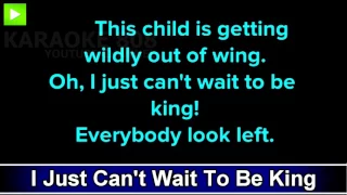 I Just Can't Wait To Be King ~ The Lion King Disney Karaoke Version ~ Karaoke 808