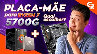 🟢 QUAL É A MELHOR PLACA-MÃE PARA RYZEN 7 5700G? | 8 dicas de placa-mãe para montar o seu PC!