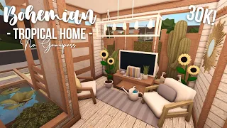 No Gamepass Bohemian Tropical Summer Home Speedbuild and Tour - iTapixca Builds