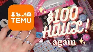 Temu haul 2 | I spent $100 on Temu...again😅💸| Nail supplies and other cute things