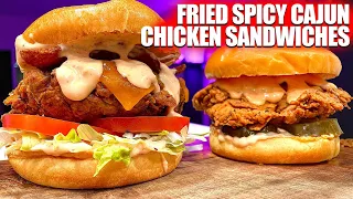 Spicy Cajun Chicken Sandwich | Pour Choices Kitchen