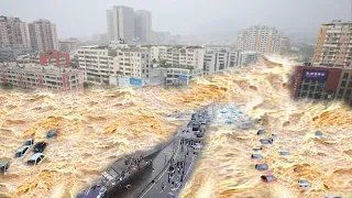 China city become a vast ocean! Hunan landslides and flooding turn roads to rivers | 3 Gorges Dam