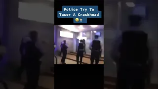 crackhead gets tasered by the police 😭