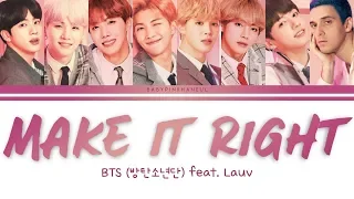 BTS (방탄소년단) - Make It Right (Feat. Lauv) Color Coded lyrics 가사 歌詞 [HAN/ROM/ENG]