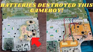 EXTREME Gameboy color restoration! Batteries did this?