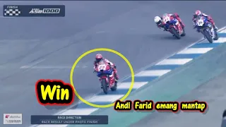 Andi farid win, duel yang menegangkan | ARRC 1000cc RACE 2 THAILAND 2024