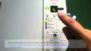 Tutorial - Como Resetar os Cartuchos 210 e 211 Canon MP250 MP230... - SULINK