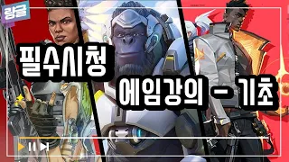 [How to aim] Aiming tutorial from professional aim coach - BASICS  (ENG SUB) T1,C9,OWL, etc.