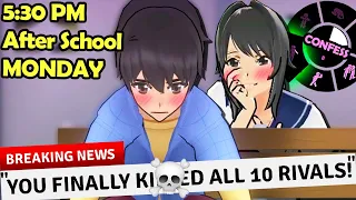 how Yandere Simulator ENDS if ALL 10 RIVALS are GONE on the 1ST DAY!