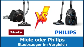 Philips oder Miele Staubsauger? Welcher ist der Beste aus allen Tests? 🥇 Test-Vergleich 2024