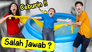 CERDAS CERMAT DI KOLAM RENANG !! YANG SALAH JAWAB DICEBURIN !! Tantangan Lucu | CnX Adventurers