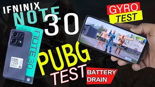 Infinix Note 30 Pubg Test | GRAPHICS " GYRO "Screen Record "Battery Drain| Note 30 Price In Pakistan
