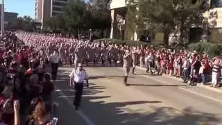 Fightin' Texas Aggie Band March-in to Kyle Field - Mississippi State Game on Oct 3, 2015