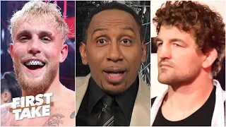 Stephen A. reacts to Ben Askren getting KO'd by Jake Paul | First Take