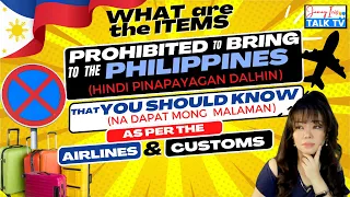 Items Prohibited in Flight & Not Allowed in the Philippines | Do Not Pack These in your Luggage