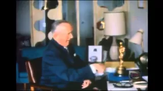 Exclusive and Rare (High Quality) Colour Footage Of Stan Laurel At Home With His Oscar