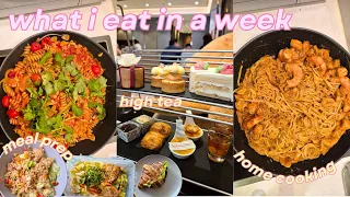 LIFE IN SINGAPORE 🫧 | what i eat in a week (healthy meal prep, home cooking, high tea)