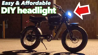 CHEAP AND EASY DIY Light Bar headlight on a Super73 S2 (or any EBIKE) | TUTORIAL |