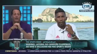 Rodinei zoando sotaque de Renê e Rômulo no Fox Sports