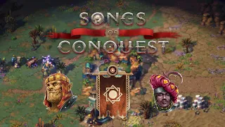 [Songs of Conquest] 1v1 RMG Map Commentary Playthrough
