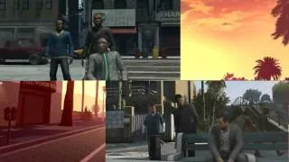 GTA V trailer + remake side by side