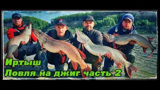 Рыбалка на Иртыше 2020. Ловля на джиг Часть 2  Щукари больше 10 кг, Рыба утопила весы! Щука Альбинос