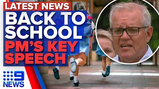 Omicron fears as kids return to school, PM to pledge $2 billion in research funds | 9 News Australia