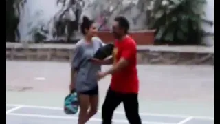 Aamir Khan and Fatima Sana Shaikh playing pickleball together in Mumbai