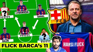 FC Barcelona Lineup with Hansi Flick 2024 ! Puzzle Solver FLICK !