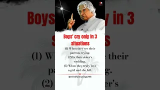 👦Boy's😭cry only 3 situation- quotes by Sir Abdul kalam #motivation #apjabdulkalam #shorts #trending