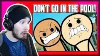 DON'T GO IN THE POOL! - Reacting to Cyanide & Happiness Compilation #17