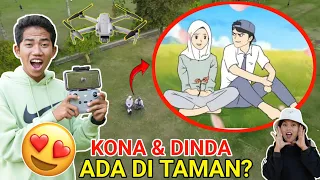 DRONE MENANGKAP NAMPAK KOoooNA DAN DINDA PAC4RAN DITAMAN?! | Mikael TubeHD