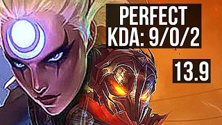 DIANA vs VIKTOR (MID) | 9/0/2, Legendary, 1.2M mastery, 300+ games | KR Master | 13.9