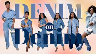 DENIM on DENIM OUTFIT IDEAS | How to Style Denim | KASS STYLZ