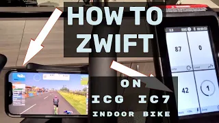 How To Zwift on a ICG IC7 Indoor Power Bike With Watt Rate 2.0 Computer