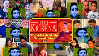 Little Krishna HINDI Episode 1 - ATTACK of SERPENT KING | Mix Mashup Reaction